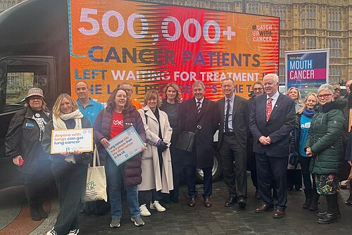 Jess with Cancer Campaigners