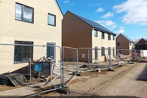 New build houses / homes still being built.