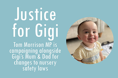 Graphic saying Justice for Gigi