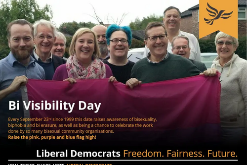 Bi Visibility Day 2018 - Northwest Liberal Democrats