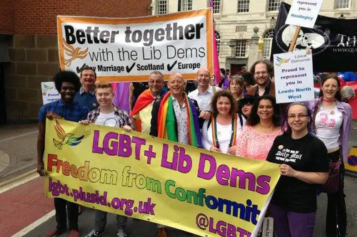Liberal Democrats at Leeds Pride 2014