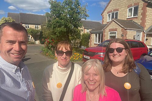 Calum Miller MP out with local campaigners