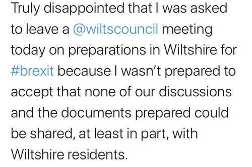 Cllr Thorn Tweets