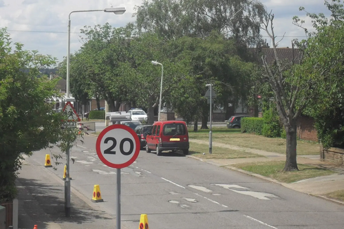 Potholes in Trent Road, Chelmsford