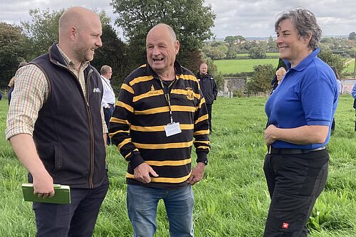 NFU Rep, Ben Gallant with Cllr Jim Candy