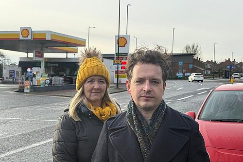 Julia Potts and Niall Hodson on The Broadway, Sunderland