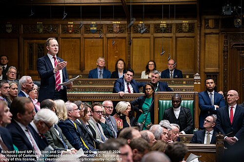 Richard Foord MP addressing the House