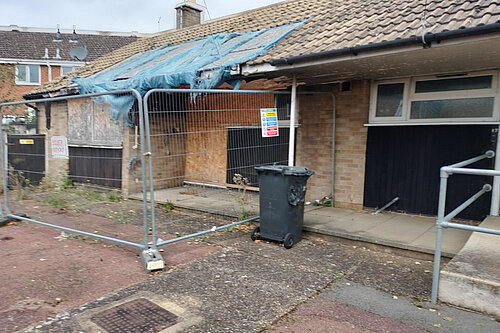 Cottages in Burton Latimer in a state of disrepair