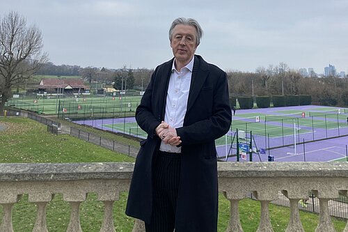 Paul Kohler at Wimbledon Park tennis courts