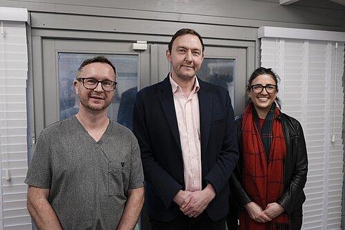 Martin Goss, Dr Stephen Pitt & Amalia Rowe 
