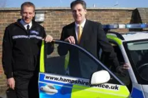 David Goodall visits Hampshire Police Traffic divison