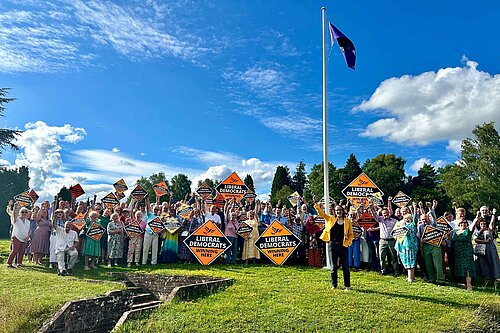 Alison Bennett MP and supporters