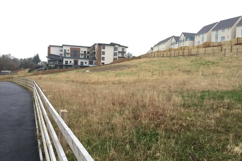 The site of the proposed 68-bed care home