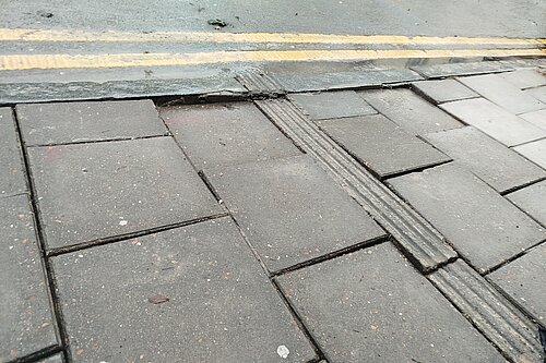 Uneven paving / footpath / trip hazard