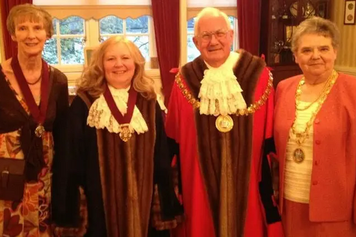 Jill Smith Hughes, Cllr Jude Deakin, Cllr Trevor Miller, Maureen Miller