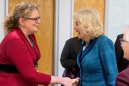 Cllr Liz Skelt meets HRH Queen Camilla