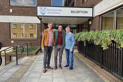 LibDem Councillors in front of Council Offices