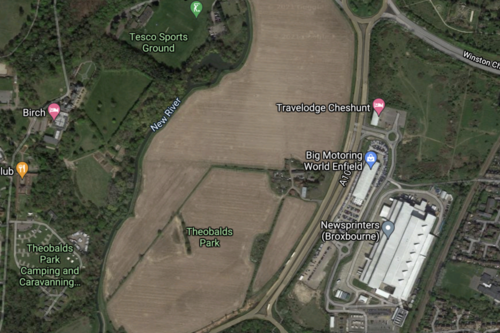 Map of the proposed development area