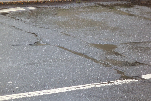 Damage to Greatfield Road