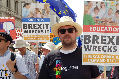 James Wright at the #PeoplesVoteMarch