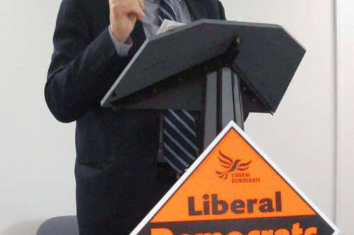 Lord Ben Stoneham delivering his speech at Spring Regional Conference