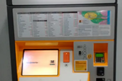 Metro ticket machine