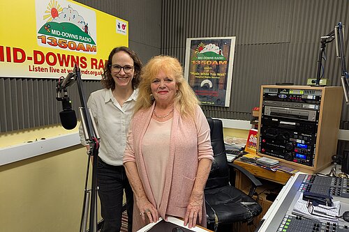 Alison & Wendy at Mid Sussex Hospital Radio