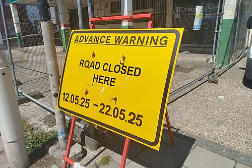 Gough Road Closure Sign