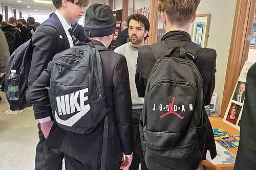 Bobby Dean MP at Carshalton Boys