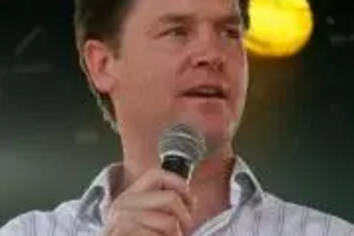 Nick Clegg speaking at London Pride in 2008