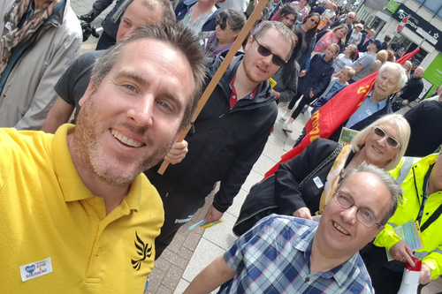 Lib Dems at the Save Southend A&E March