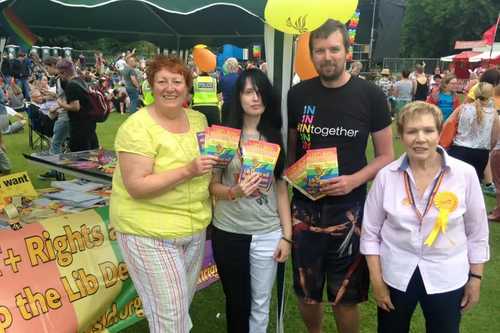Chesterfield Pride 2016 Human Rights Campaign, Banner and Leaflets
