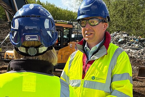 Calum Miller MP at the Kidlington waste dump removal