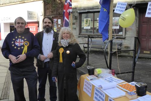 Exit From Brexit Stall in Tavistock February 2018