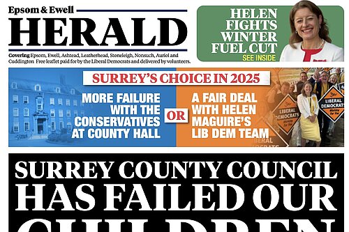 Front page of January 2025 County leaflet