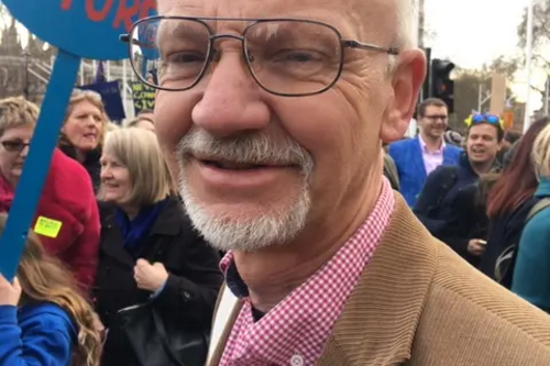 Councillor Stan Pajak at the People's Vote March