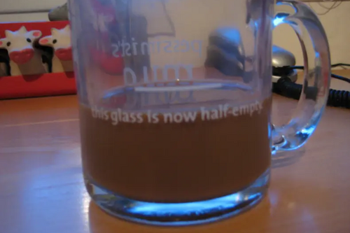 Glass half empty