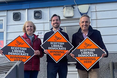 Susan Murray MP, Adam Harley, Alex Cole-Hamilton MSP
