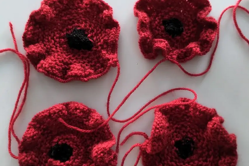 woollen poppies