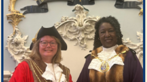Two female mayors of Beverley, East Yorkshire