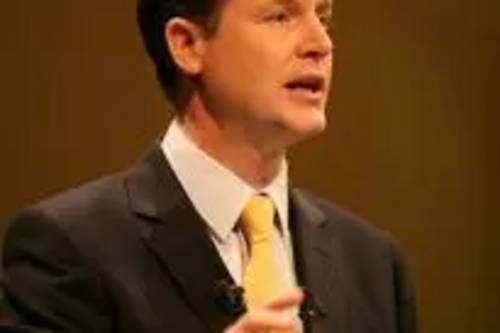 Nick Clegg speaking