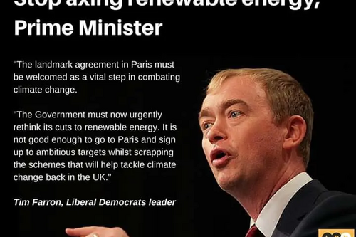 Tim Farron and Climate Change