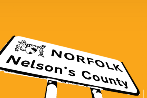 Sign saying Norfolk: Nelson's County