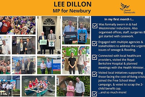 Lee Dillon's 1st month as MP in pictures