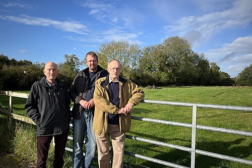Haxby and Wigginton councillors at the site
