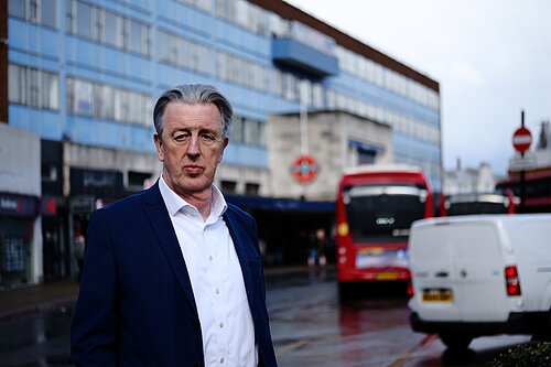Paul Kohler MP at Morden Station
