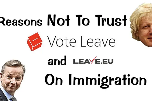 14 Reasons Not to Trust Brexit Campaign on Immigration