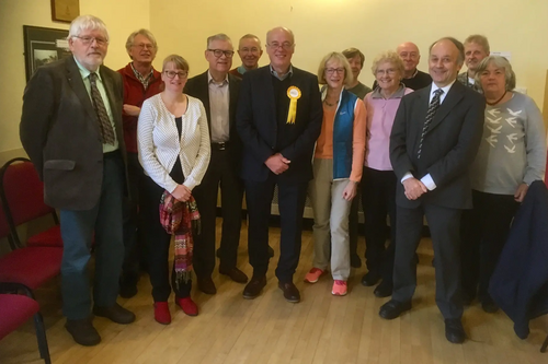 Members with Andrew Murday, the new PPC for Skipton and Ripon