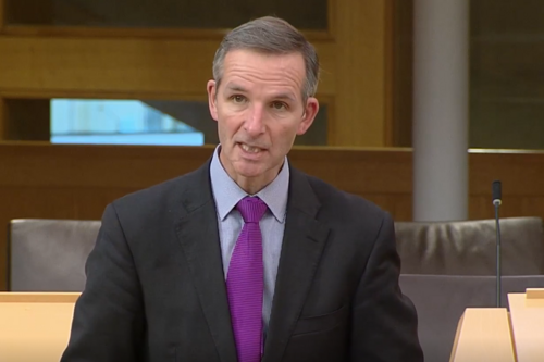 Liam McArthur speaking at Education Questions