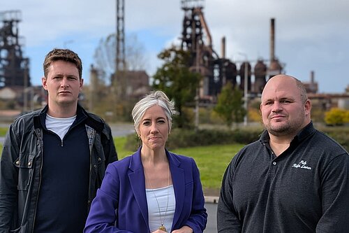 David Chadwick MP, Daisy Cooper MP and Dean Ronan